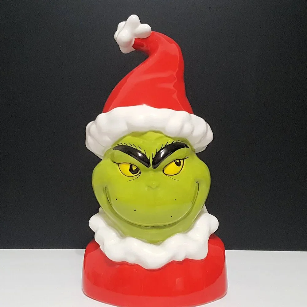 NEW RARE Williams Sonoma The Grinch Cookie Jar NIB